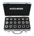 Ensemble de pinces métriques CAT40-ER32 4" & ER32 18 ps/set de pince métrique, gamme : 3,0 - 20,0 mm