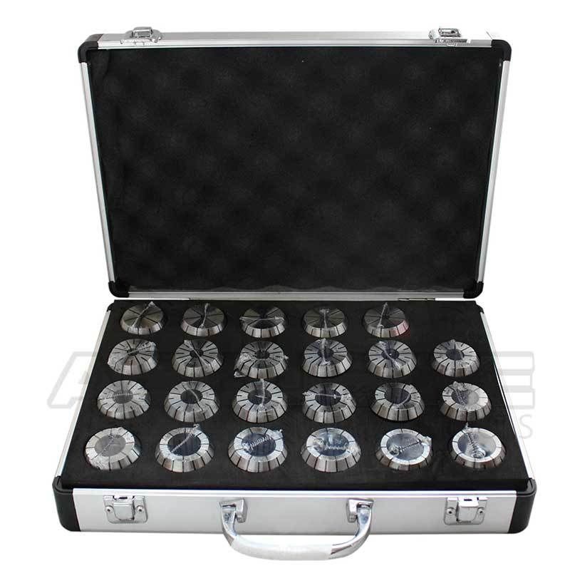 CAT50-ER40 4" Collet Chuck & ER40 23ps/set Metric Collet Set, Range: 4-26mm