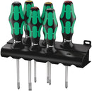 Wera 335/350/355/6 Screwdriver set Kraftform Plus Lasertip and rack