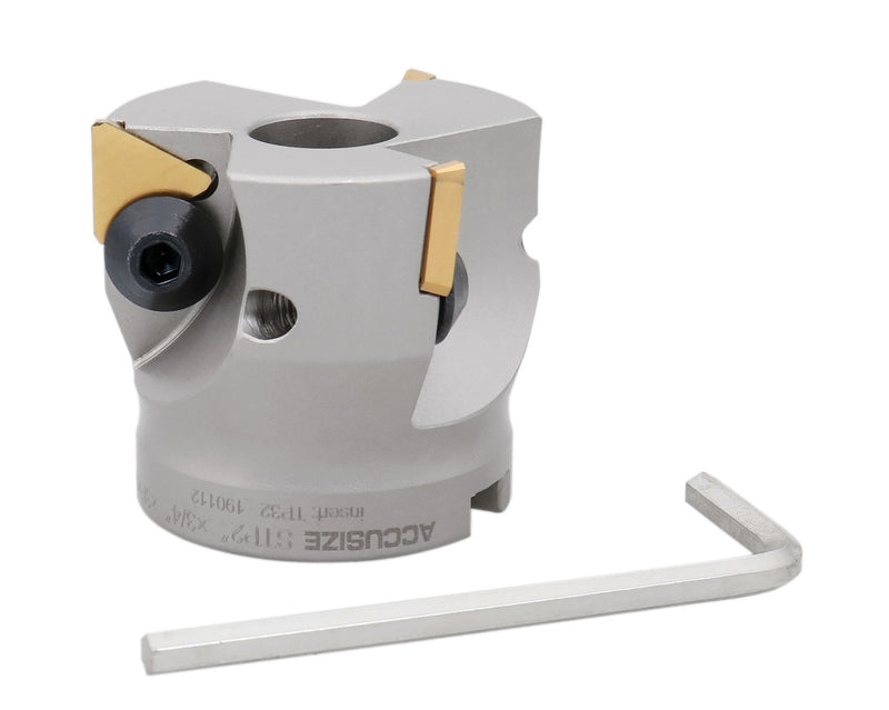 Indexable Face Shell Milling Cutter, 90 Deg., Positive Rake with TPG32