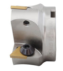 Fraise de face indexable, 90 degrés, râteau positif avec inserts TPG322, corps nickelé