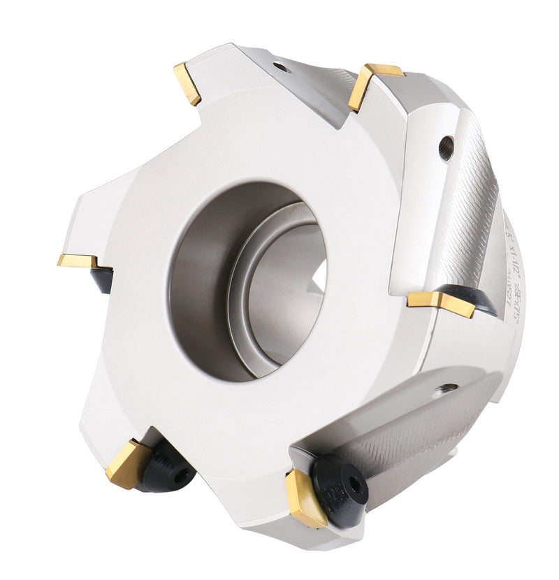Mill Finish Rake 75 Degree Positive Rake Indexable Face Milling Cutters, with SPG422 Ca