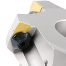 5'' Dia Indexable Shell Mill Cutter, 75 Degree Positive Rake with 6 Inserts, 3509-0016