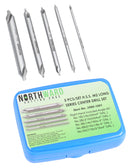 5 Pc H.S.S. M2 Long Series Center Drill Set