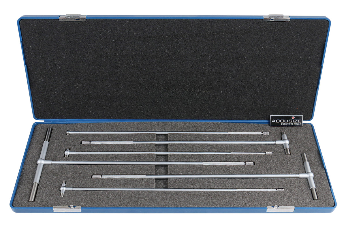 5/16" - 6 Inch, 6ps/Set, 12" Long Reach Telescoping Gage, 3602-5012