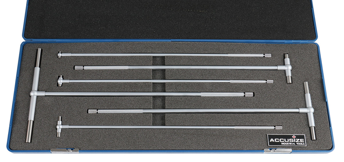 5/16" - 6 Inch, 6ps/Set, 12" Long Reach Telescoping Gage, 3602-5012