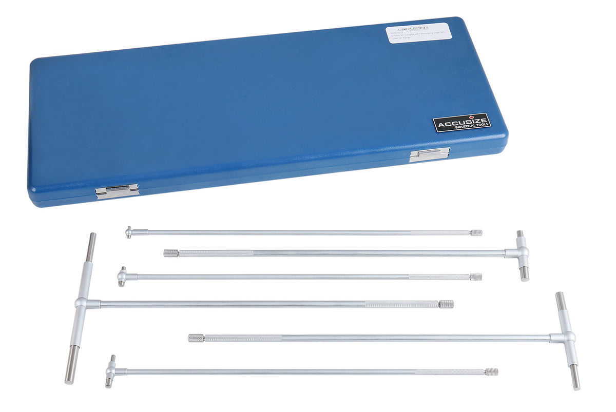 5/16" - 6 Inch, 6ps/Set, 12" Long Reach Telescoping Gage, 3602-5012