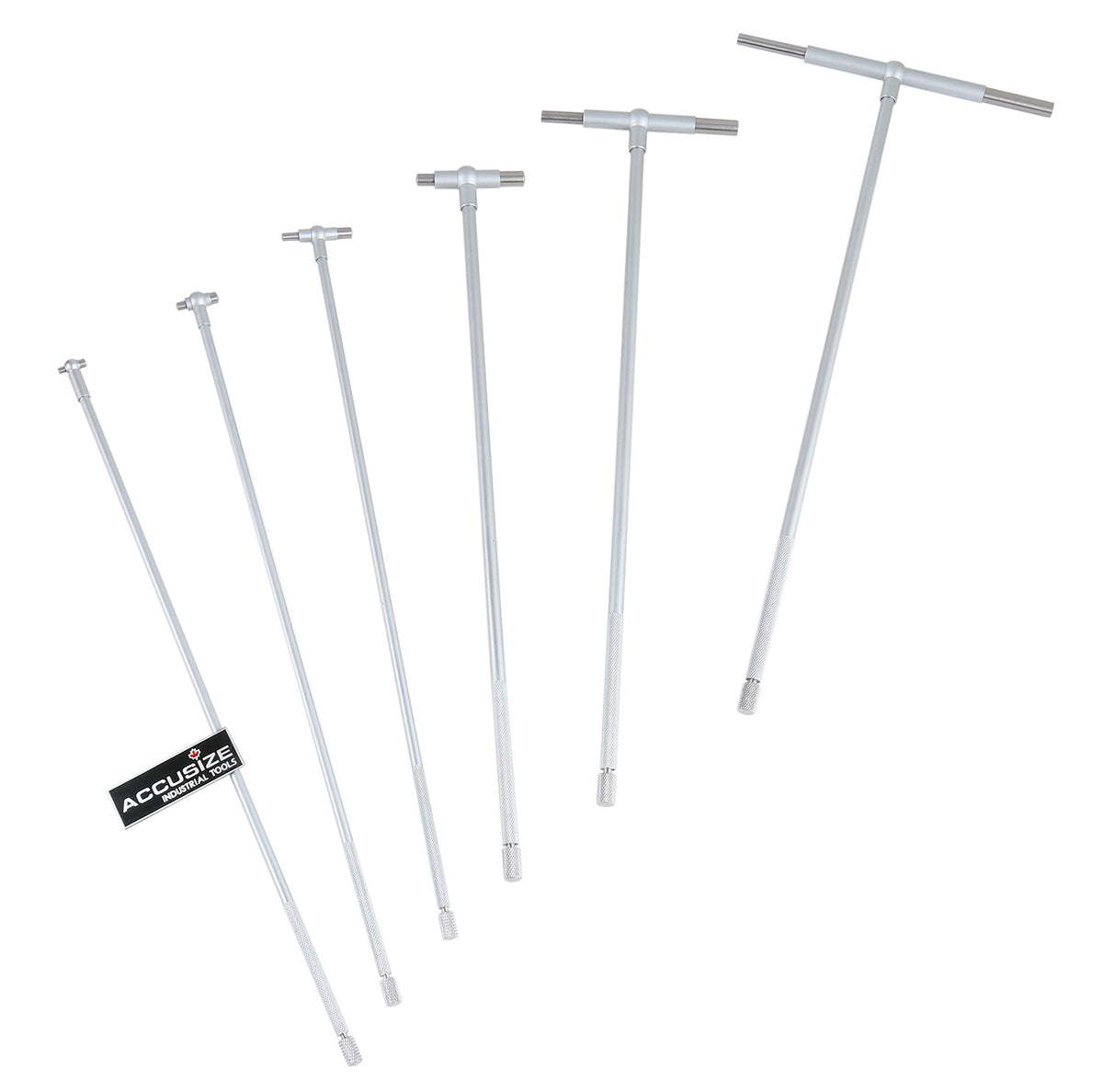 5/16" - 6 Inch, 6ps/Set, 12" Long Reach Telescoping Gage, 3602-5012