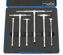 Premium 5/16'' - 6 Inch, 6ps/Set Telescoping Gage Set, Stain Chrome Finished, 3602-5018