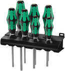 Wera 367/7 TORX® HF Kraftform Plus screwdriver set with holding function and rack, 7 pieces