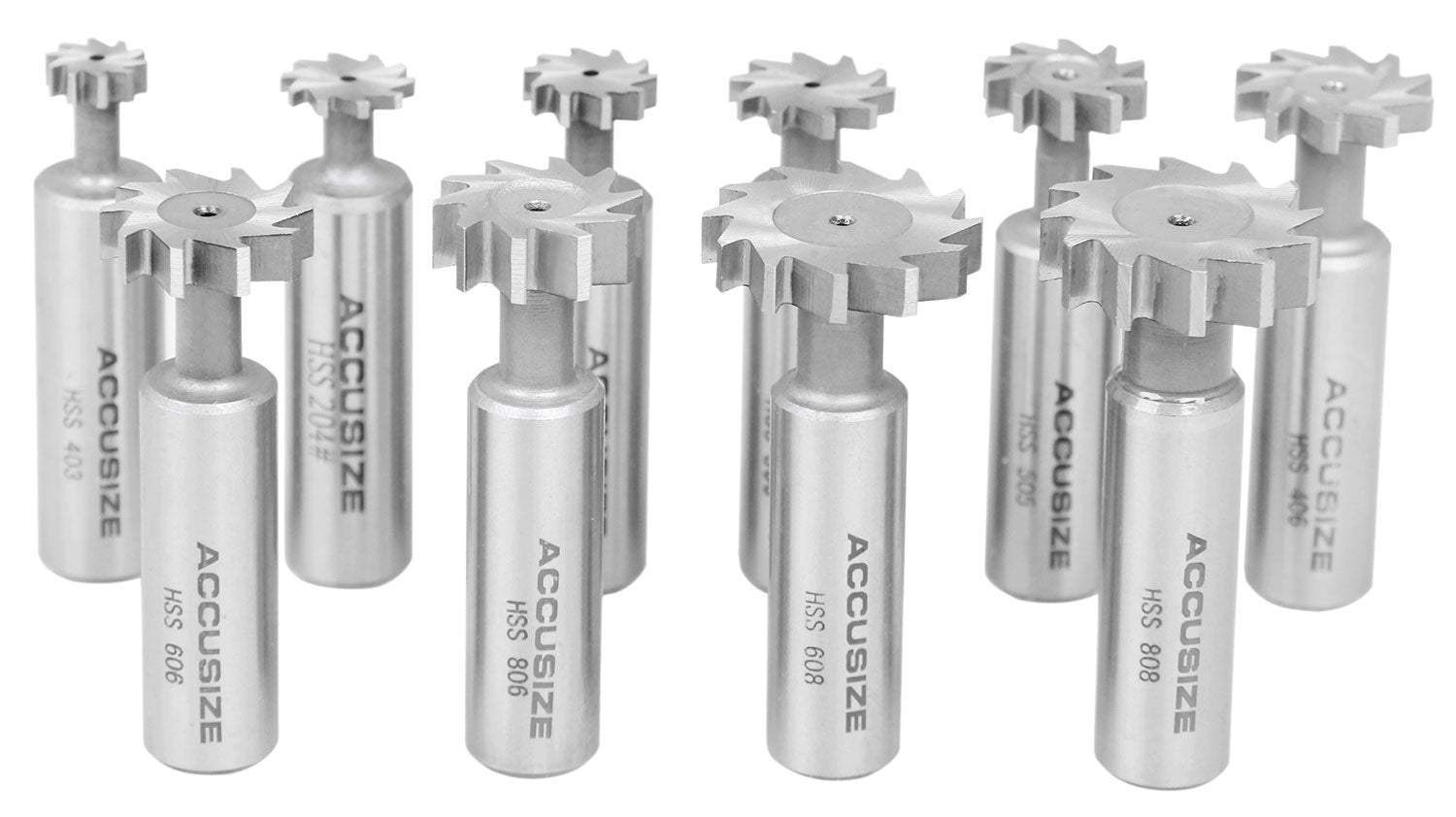 38001101, 10 PCS WOODRUFF KEY CUTTER SET