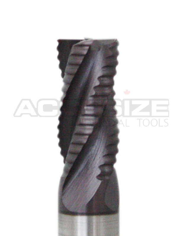 Standard Tooth, TiAlN Coated, M42-8% Cobalt Roughing End Mills
