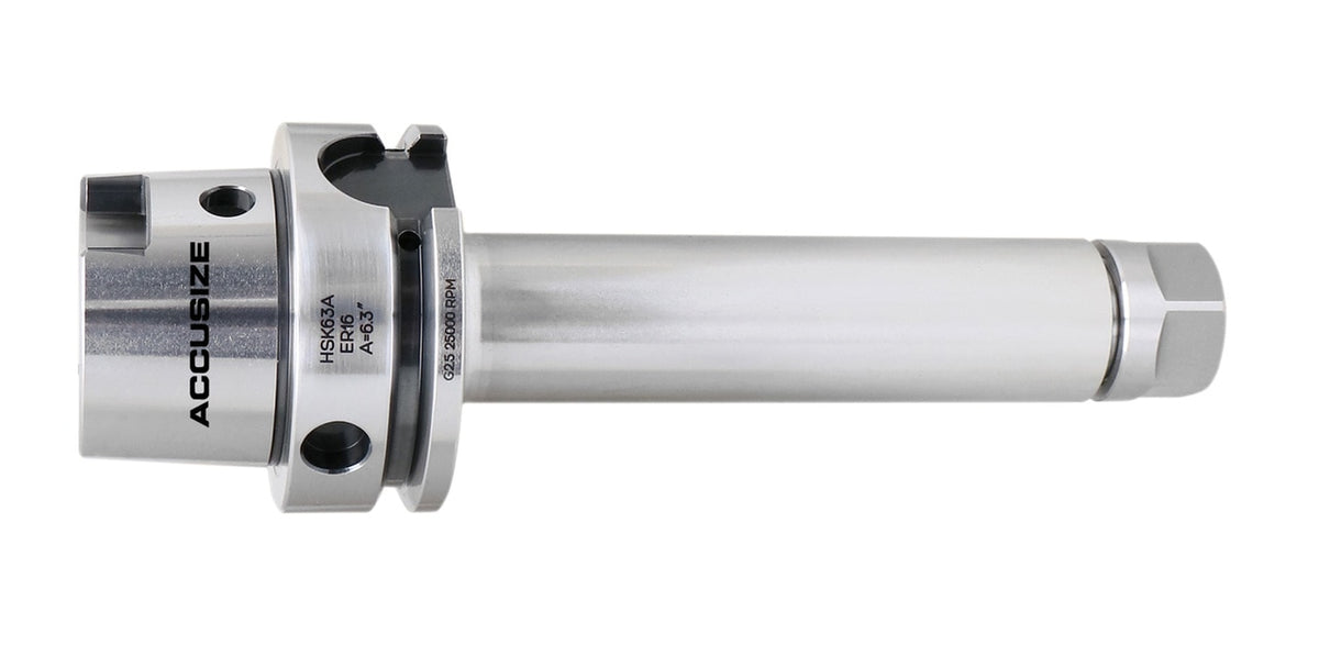 HSK63A- ER Collet Chuck Balancing to Grade G2.5/25,000RPM