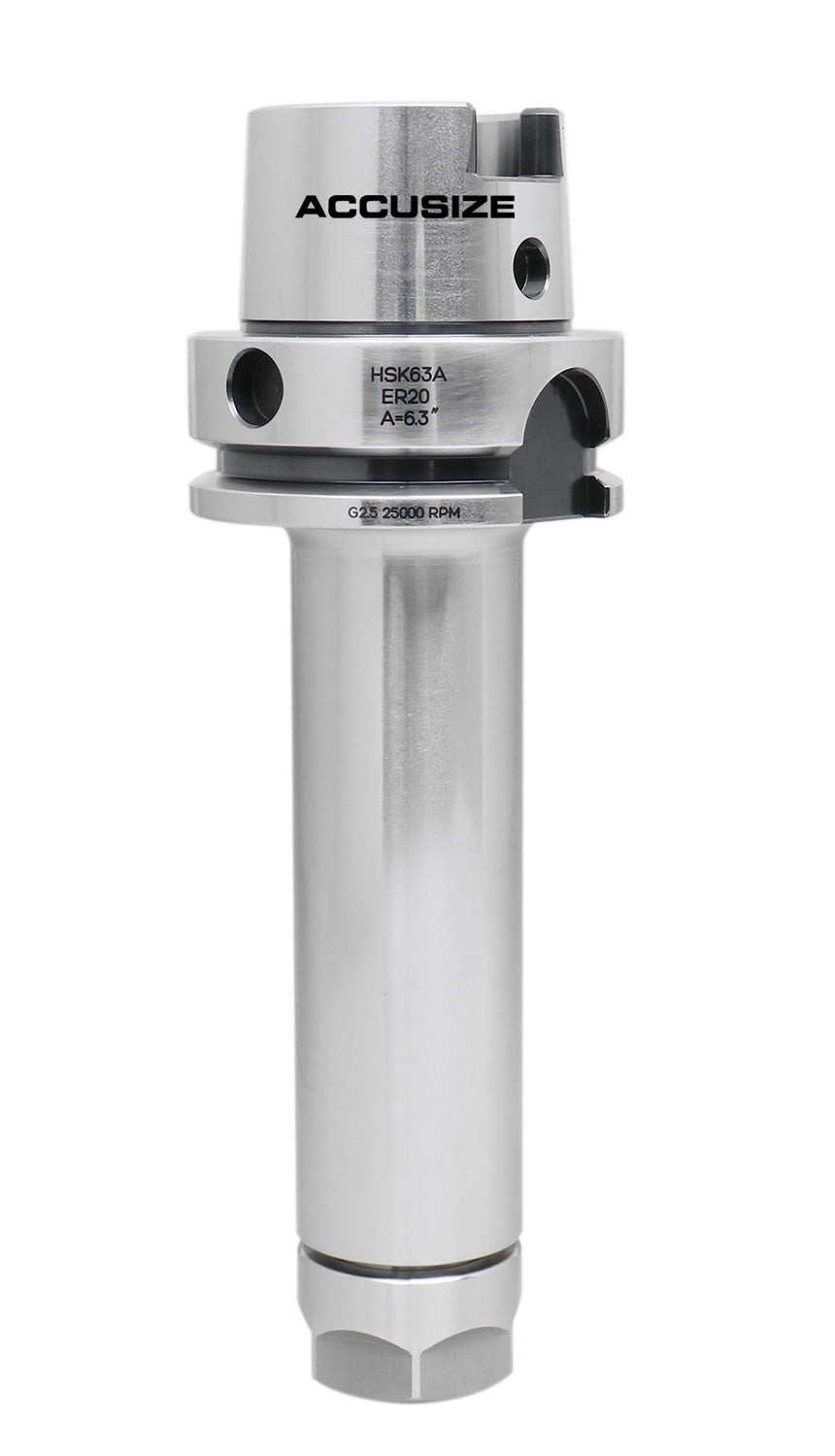 HSK63A- ER Collet Chuck Balancing to Grade G2.5/25,000RPM