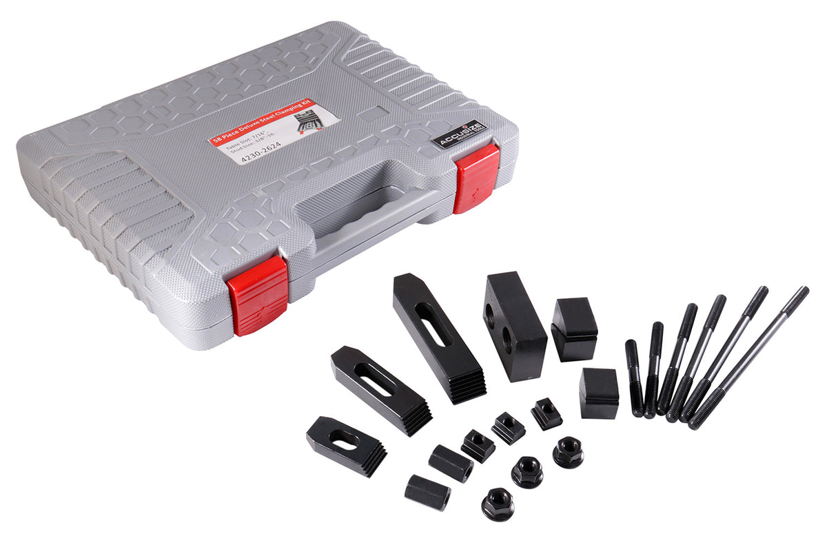 58pc Deluxe Steel Clamping Kit