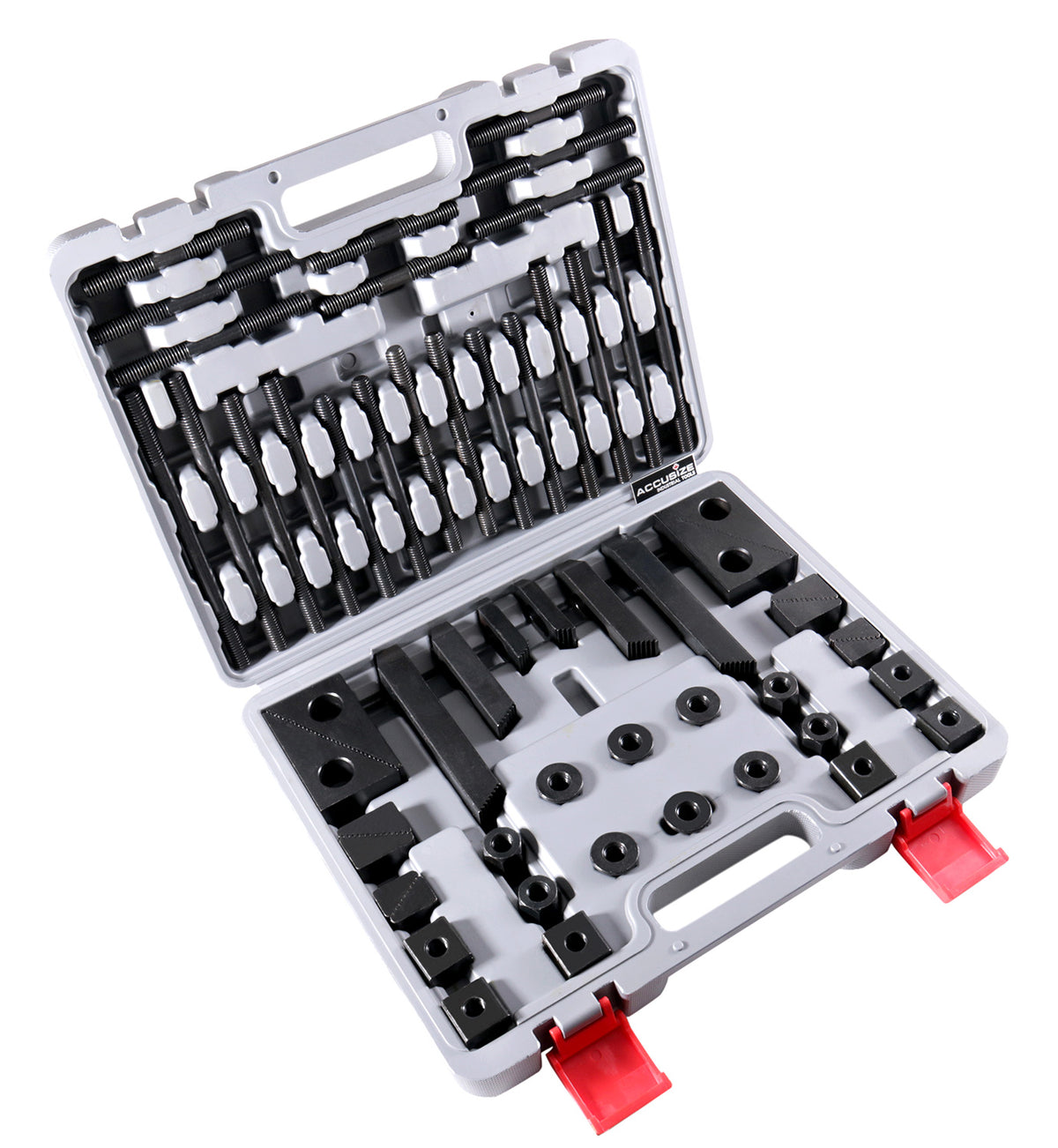 58 Pc Deluxe Steel Clamping Kit, Table Slot 11/16", Stud Size 1/2"-13, 4230-2627