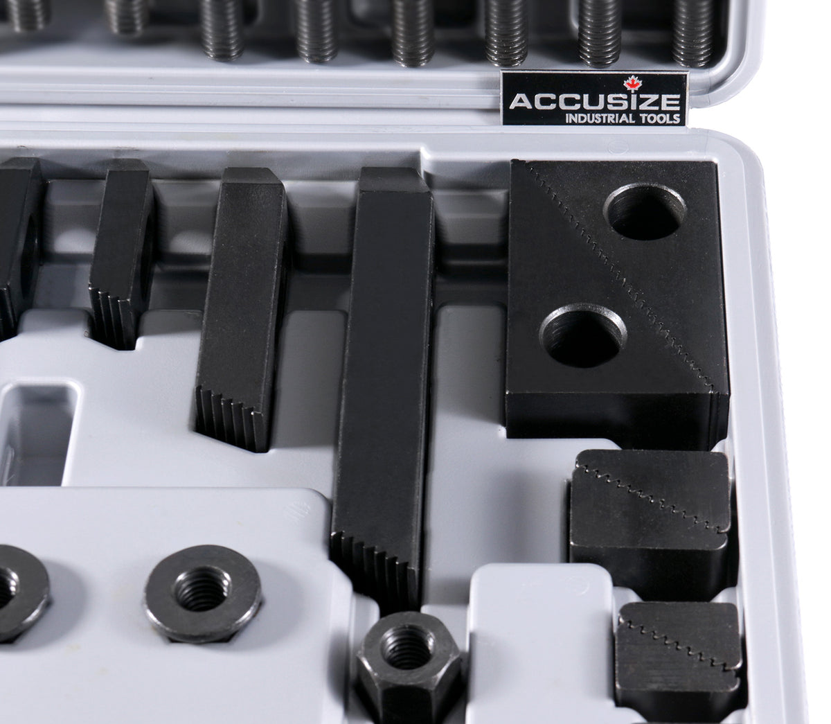58 Pc Deluxe Steel Clamping Kit, Table Slot 11/16", Stud Size 1/2"-13, 4230-2627