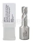 Fraises annulaires H.S.S. de 1" Profondeur de coupe, avec tige Weldon 3/4" ou 1-1/4 po, Ground CBN, ANSI STANDARD