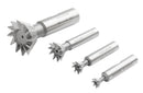 4 Pc 60 Degree H.S.S. Dovetail Angular Cutters, Right Hand Weldon Shank, 4400-6206