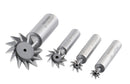 4Pc HSS Dovetail Angular Cutter Set, Right Hand Weldon Shank