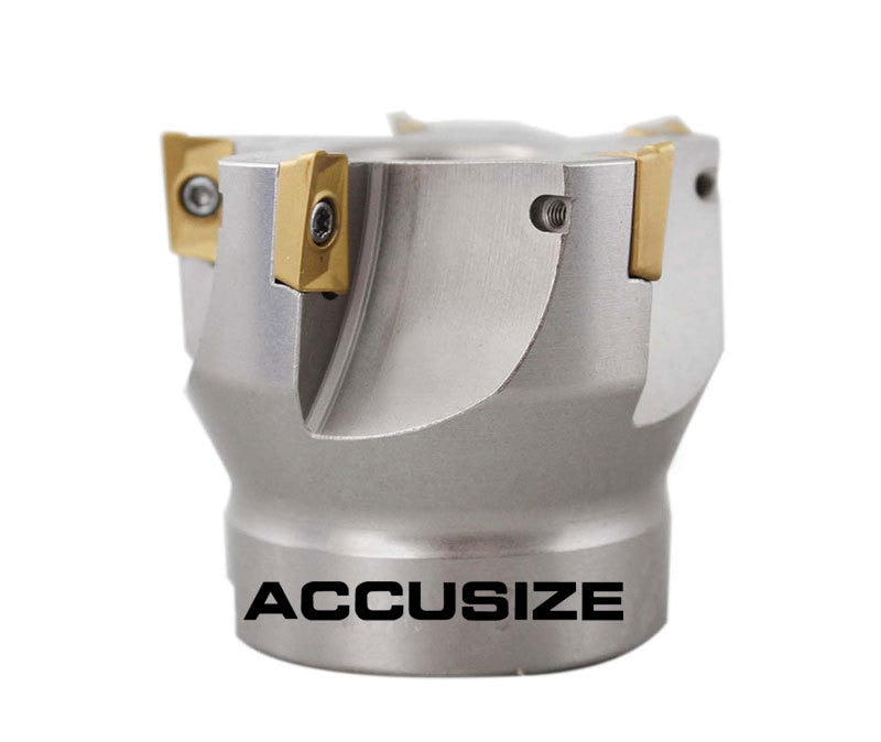 2" x 3/4" 90 Deg. Square Shoulder Indexable Face Mill w/ APKT Inserts, #4508-0012B