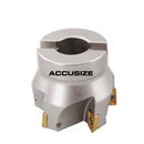 2" x 3/4" 90 Deg. Fraise à épaules carrées indexables avec inserts APKT,