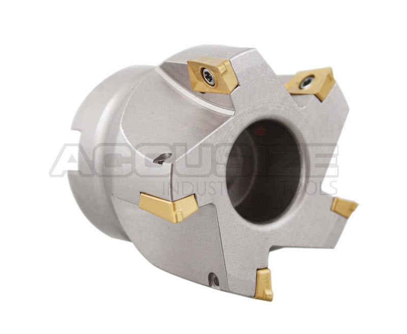 2" x 3/4" 90 Deg. Fraise à épaules carrées indexables avec inserts APKT, #4508 -0012B