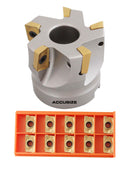 2" x 3/4" 90 Deg. Moulin à épaules carrées indexables avec 15 inserts APKT1604