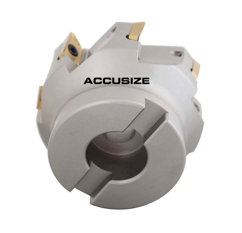 3" x 1" 90 Deg. Square Shoulder Indexable Face Mill plus 17 pc of APKT1604 Inserts, #4508-0018+0056-1604