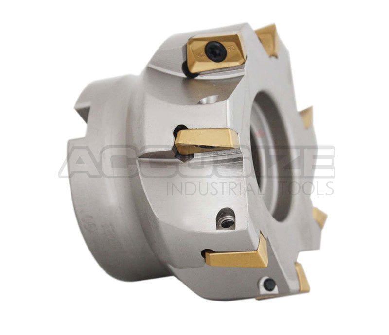 3" x 1" 90 Deg. Square Shoulder Indexable Face Mill plus 17 pc of APKT1604 Inserts, #4508-0018+0056-1604