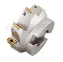 4" x 1-1/2" 90 Deg. Fraise de visage à épaules carrées indexables avec 18 inserts APKT1604,