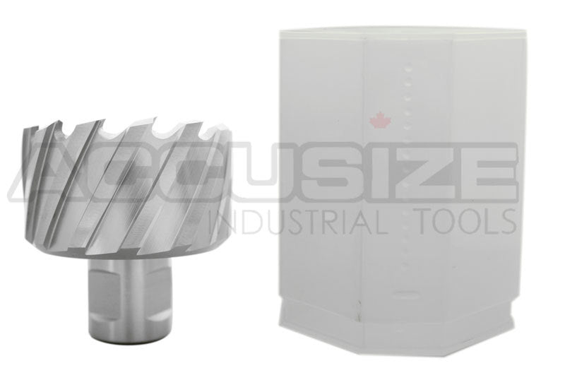 Fraises annulaires H.S.S. de 1" Profondeur de coupe, avec tige Weldon 3/4" ou 1-1/4 po, Ground CBN, ANSI STANDARD