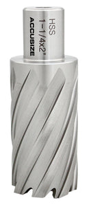 Fraises annulaires H.S.S. de 2" Profondeur de coupe avec tige Weldon 3/4" ou 1-1/4 po, sol CBN, norme ANSI