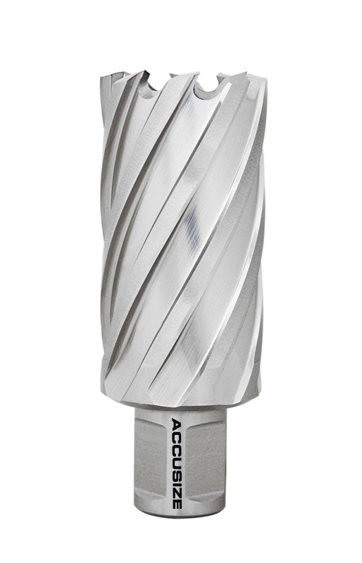 Fraises annulaires H.S.S. de 2" Profondeur de coupe avec tige Weldon 3/4" ou 1-1/4 po, sol CBN, norme ANSI