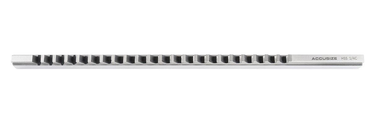 '- 1/4'' to C, Hss Keyway Broach, Fractional, Imperial, 5000-0018