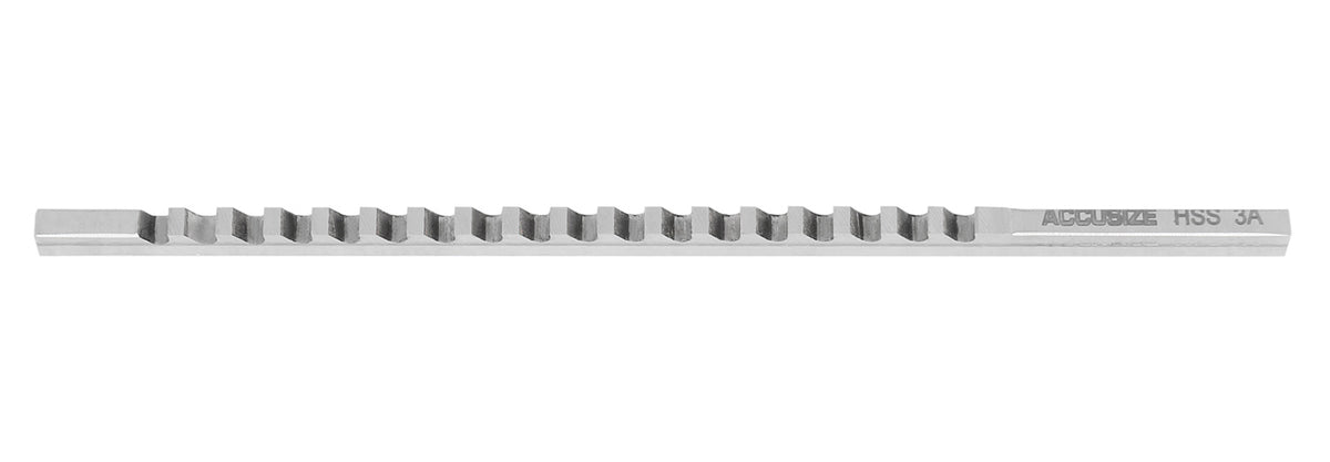 3Mm-A Ckeyway Broach, 13/64'' to 1-1/8'' Length of Cut, Requires 1 Shim, 5001-0004