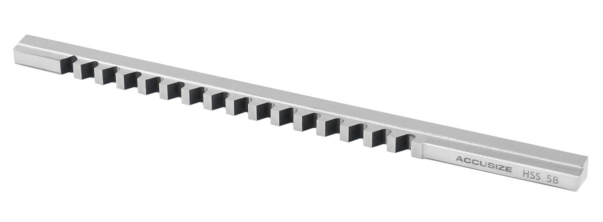 5Mm-B Keyway Broach, 19/64'' to 1-11/16'' Length of Cut, Requires 1 Shim, 5001-0008