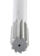 7/8'' H.S.S. Straight Shank Straight Flute Chucking Reamer, Flute Length 2-5/8'', Oal 10'', Right Hand, 8 Flute, 5015-0245