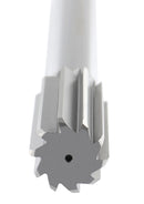 1-1/8'' H.S.S. M2 Straight Shank Straight Flute Chucking Reamer, Flute Length 2-7/8'', Oal 11'', 10 Flute, 5015-0305