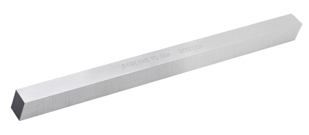 3/8'' x 3/8'' x 6'' (Width x Height x Oal) H.S.S. Plus 5% Cobalt Lathe Tool Bit, 5095-0120