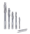 Premium Metric H.S.S. Solid Cap Screw Counterbore Set, 3 Flute, Straight Shank, 7 Pc, 509S-007M
