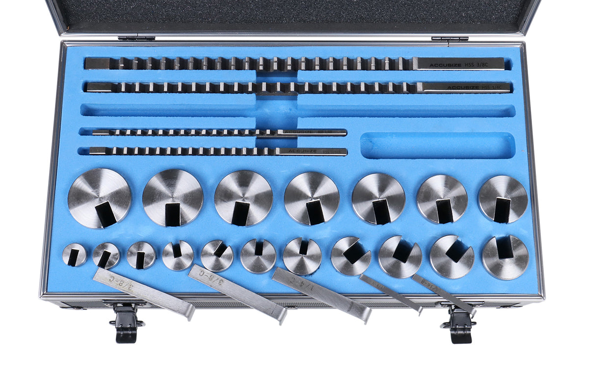 5100-0012, No.10-10A Combination HSS Keyway Broach Sets