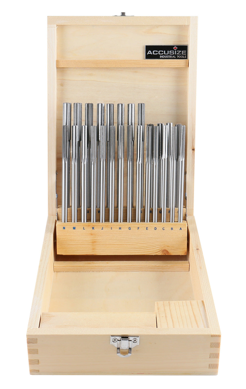 26 Pc Letter Size A to Z H.S.S. Chucking Reamer Set, 5500-SL00