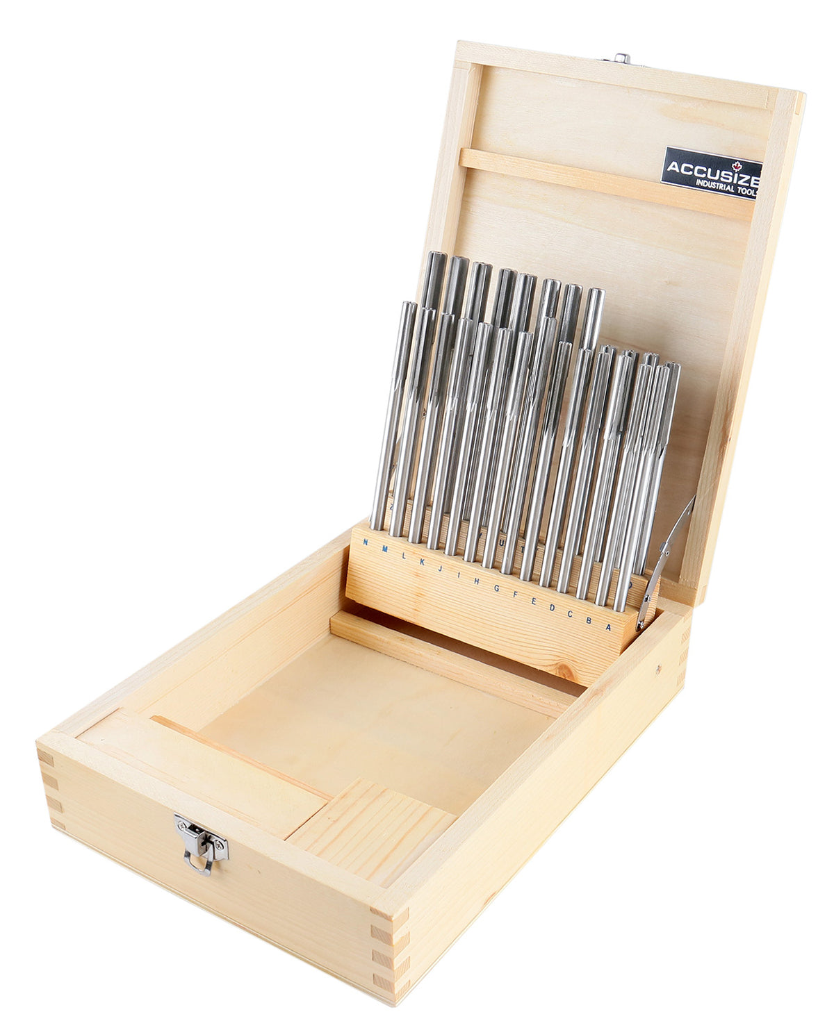 26 Pc Letter Size A to Z H.S.S. Chucking Reamer Set, 5500-SL00