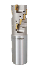 Helical Indexable Weldon Shank End Mill, Right Hand, Heavy Duty Cut