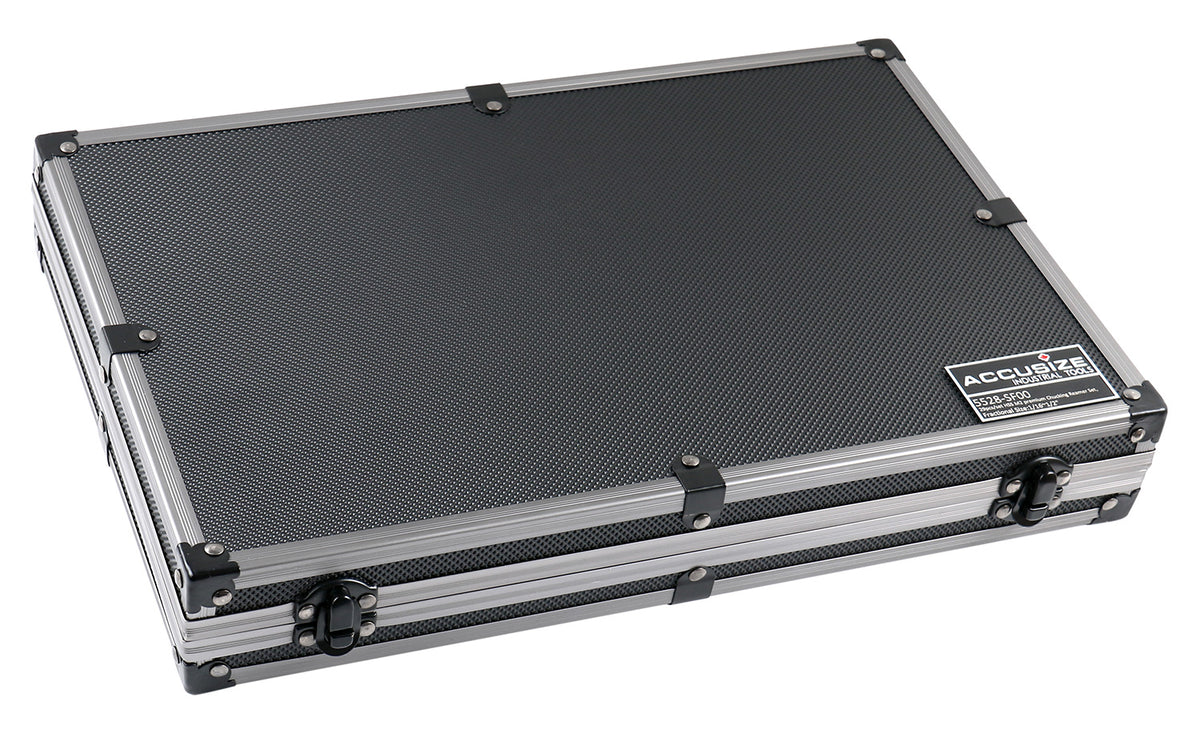 HSS M2 Premium Chucking Reamer Sets, Straight Flute, Straight Shank, Right Hand Cut, ANSI, in Aluminum Case