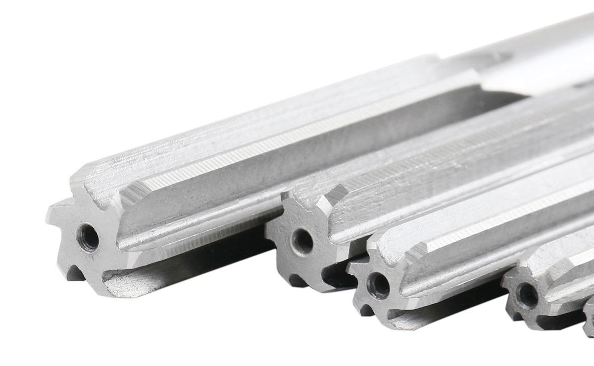 HSS M2 Premium Chucking Reamer Sets, Straight Flute, Straight Shank, Right Hand Cut, ANSI, in Aluminum Case