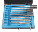 HSS M2 Premium Chucking Reamer Sets, Straight Flute, Straight Shank, Right Hand Cut, ANSI, in Aluminum Case