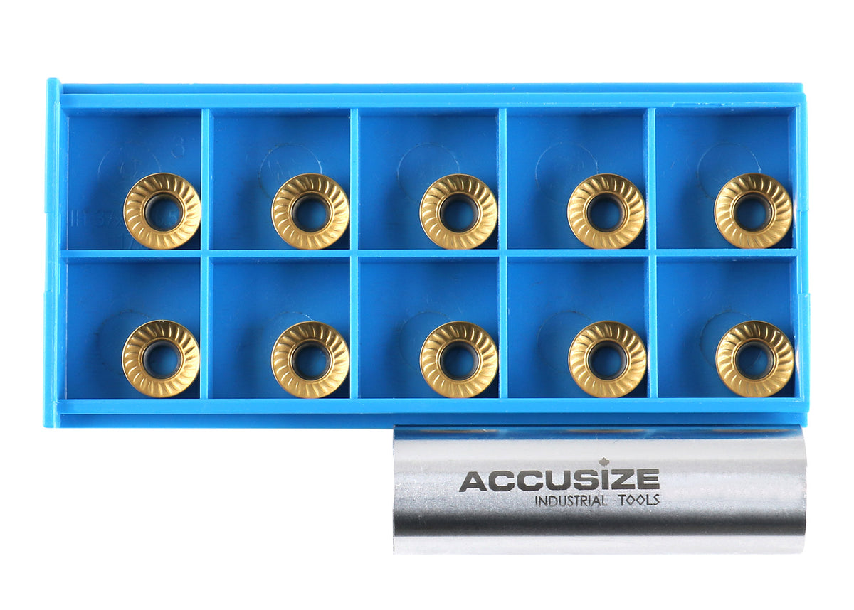 RCMT Inserts, Carbide, TiN Coated, 10 pc/box