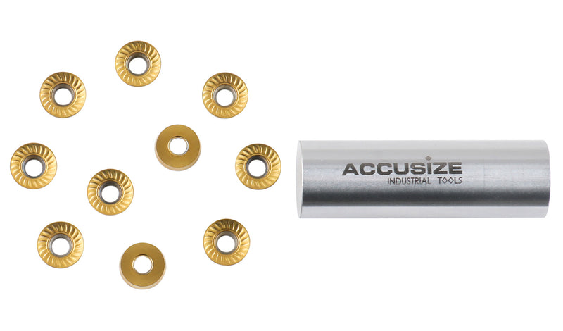 RCMT Inserts, carbure, revêtu de Tin, 10 pc/boîte